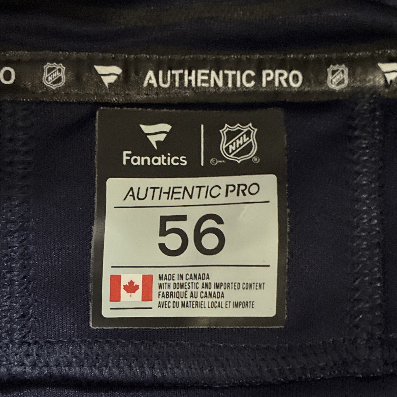 Fanatics NHL USA Hockey Miller #10 2025 4 Nations Face-Off Jersey 56 Blue