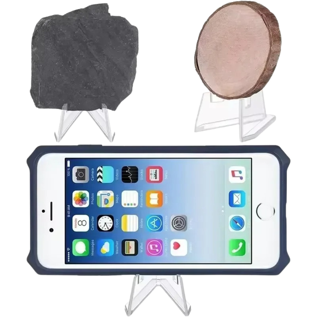 30 Pack Clear Card Stands, Arcylic Card Display for Sports Graded