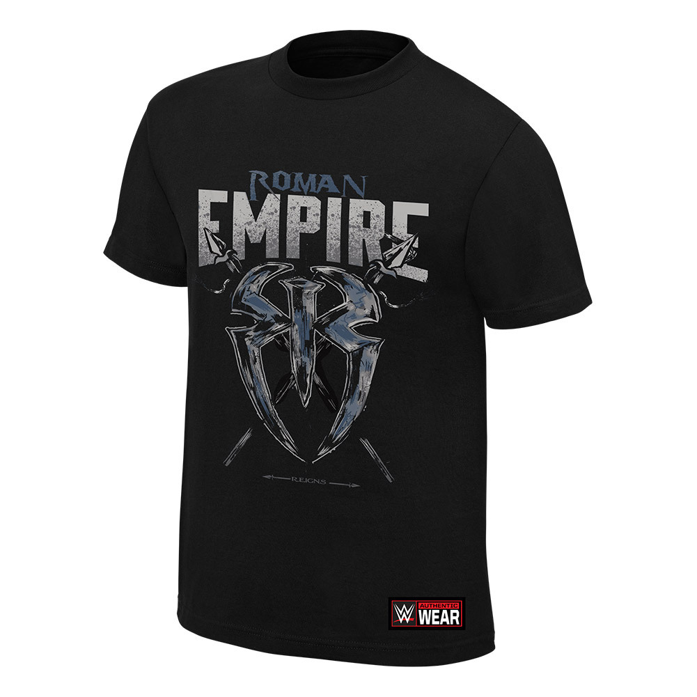 Roman Reigns Empire Spare No One WWE Authentic Mens Black T-Shirt