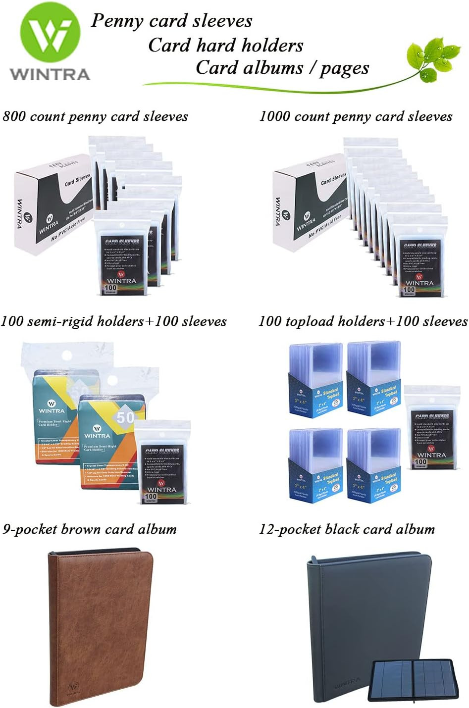 1200 Count Ultra Clear Penny Card Sleeves,Soft Card Protectors for Baseball