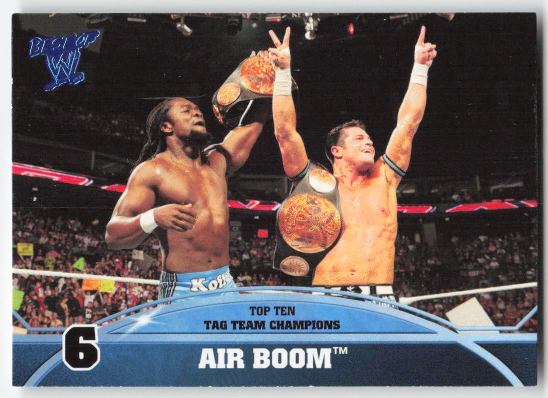 2013 Topps Best of WWE Top 10 Tag Team Champions Air Boom #6