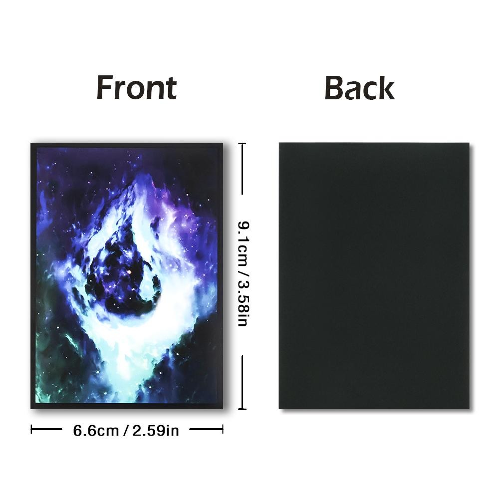 60pcs Art Card Sleeves (66x91mm) – Standard Size Trading Card Protectors – Hig