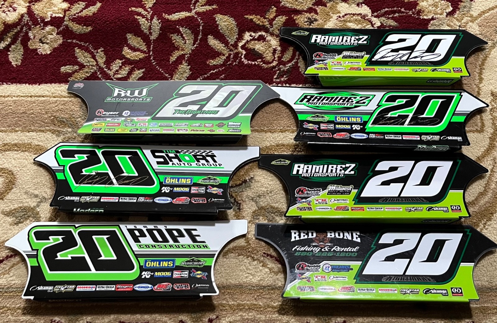 Lot of 7 12Inch Dirt Late Model Mini Doors JIMMY OWENS