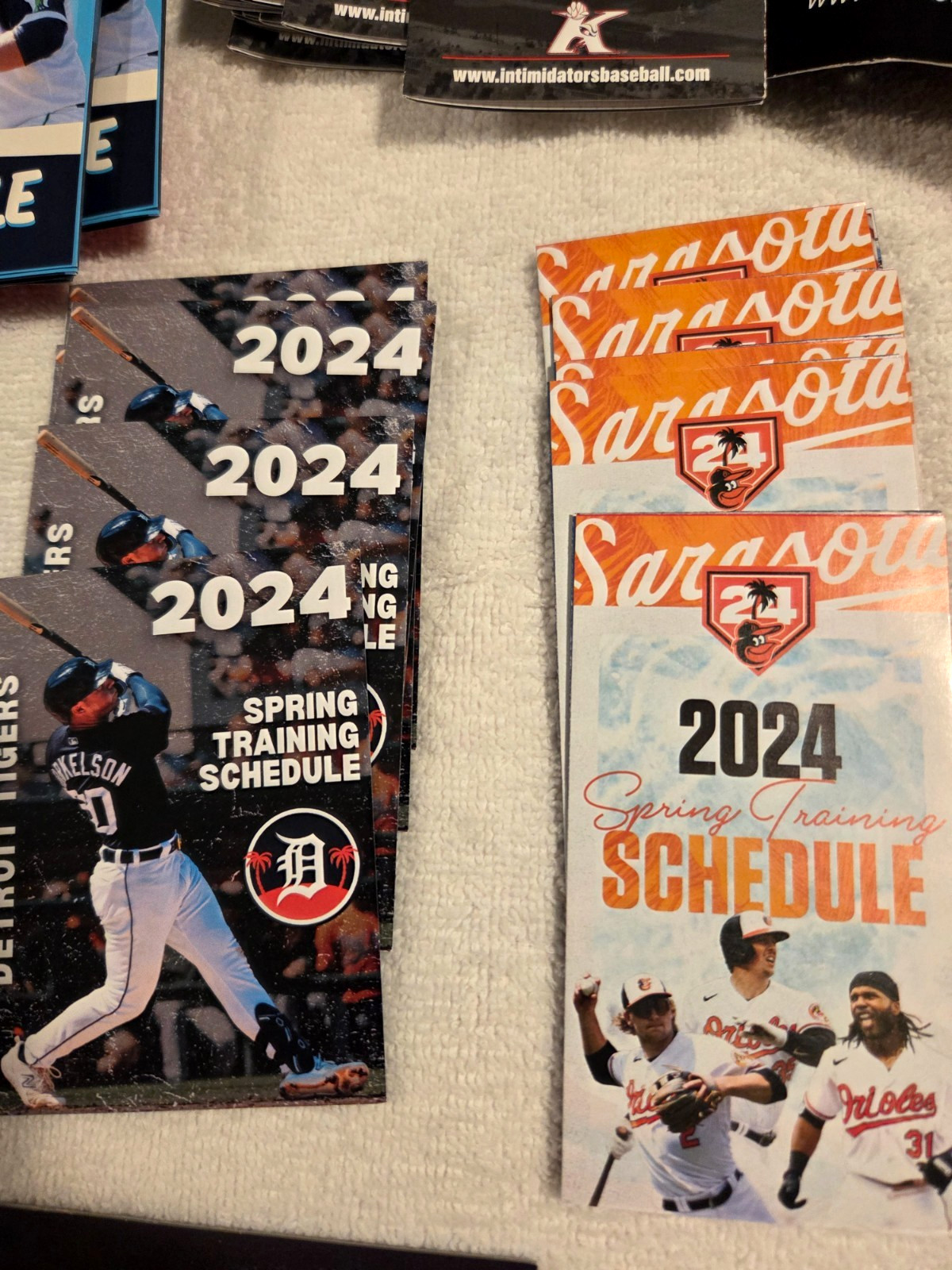 HUGE Baseball Schedules, Tickets, Info, Minor & Major League MIX 150 Item Lot