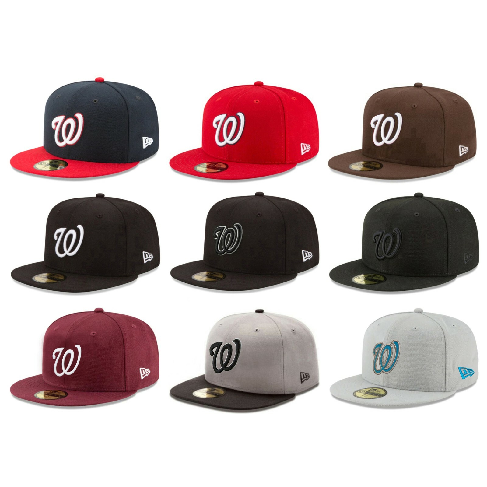 Washington Nationals WAS MLB Authentic New Era 59FIFTY Fitted Cap – 5950 Hat