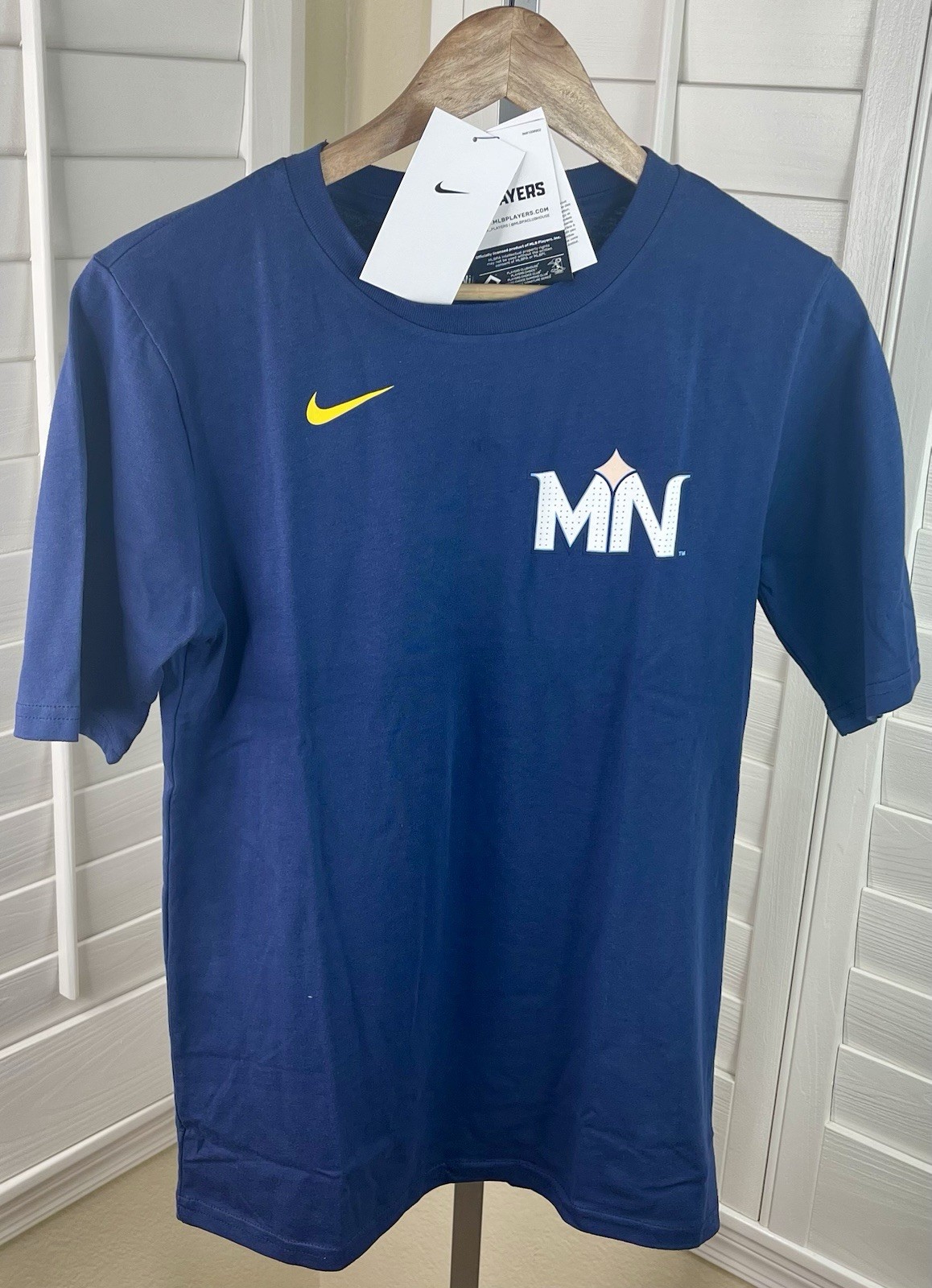 Nike MLB Kansas City Royals City Connect Carlos Correa #4 SS T-Shirt – Youth XL