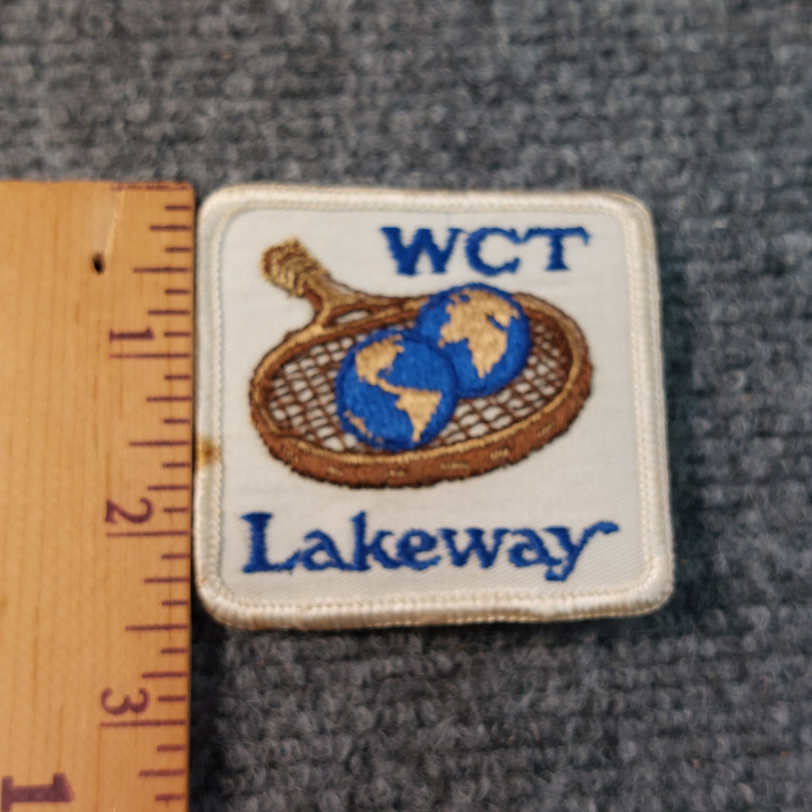 Vintage 70’s World Championship Tennis Lakeway Embroidered Patch 2.5 in Sew-On