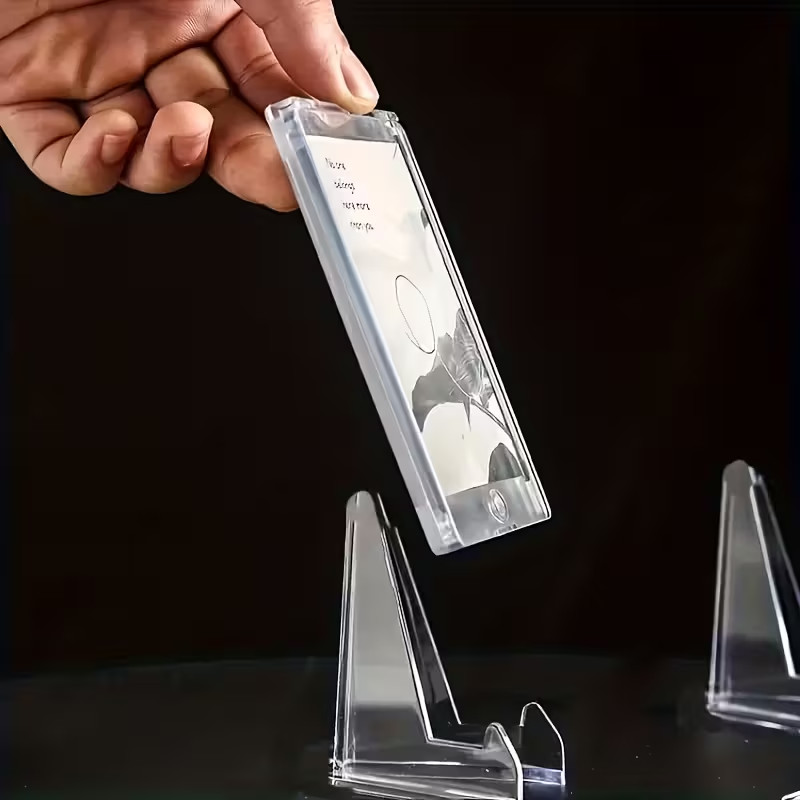 5-20x Plastic Card Display Stand, Super Hard Clear Display for Baseball, Sports