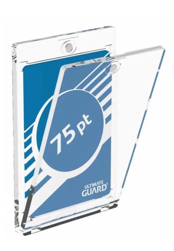Ultimate Guard 75pt Magnetic Holder-Thick Cards Like Ultra PRO One Touch, 2 Pack
