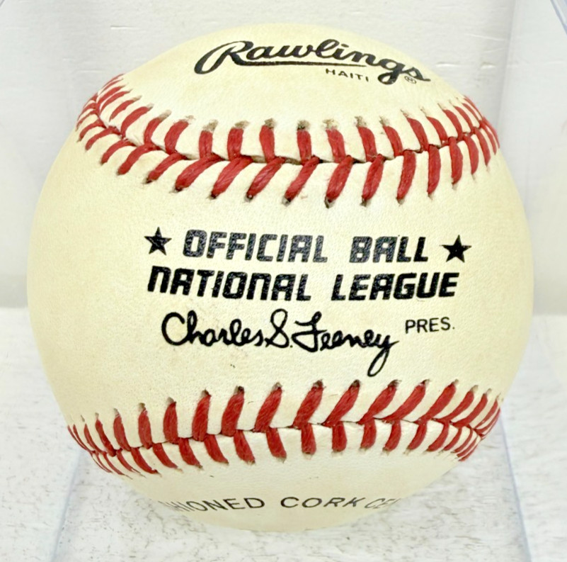 Don Drysdale Signed Baseball Official National League Ball Dodgers HOF