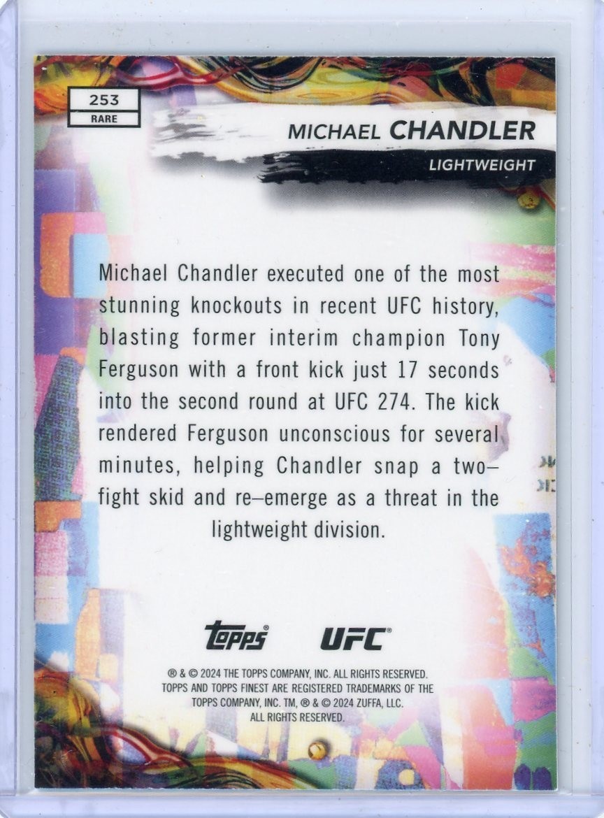 2024 Topps Finest Checkerboard Rare MICHAEL CHANDLER #253!