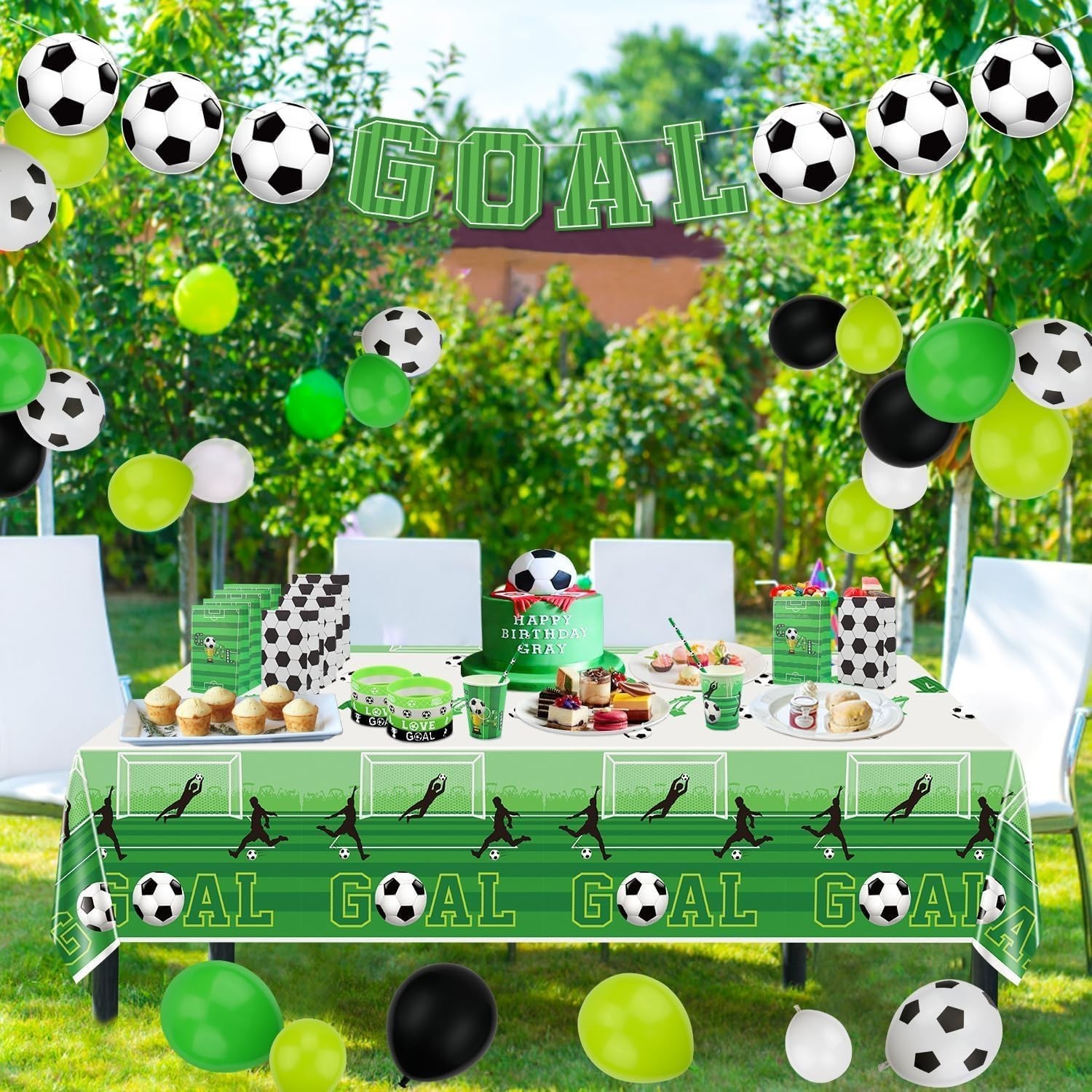 Disposable Soccer Tablecloths, 51×86 Inches – Ideal for Birthday Decorations