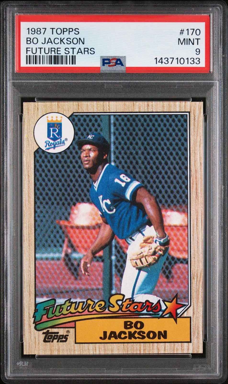 1987 Topps Bo Jackson Future Stars #170 PSA 9 MINT Kansas City Royals