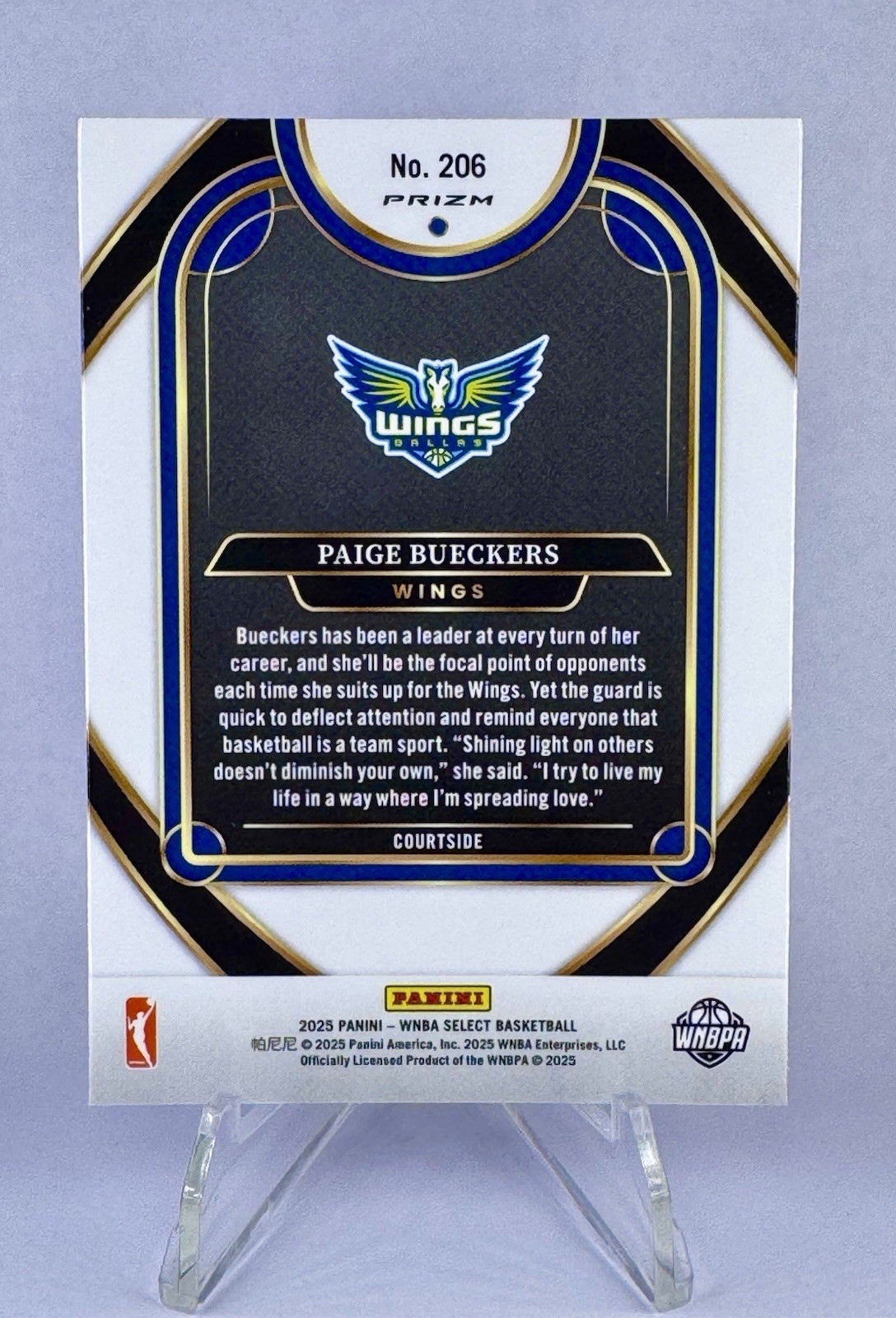 2025 WNBA Select Paige Bueckers Pink Flash Courtside “Rare” RC 💥👀