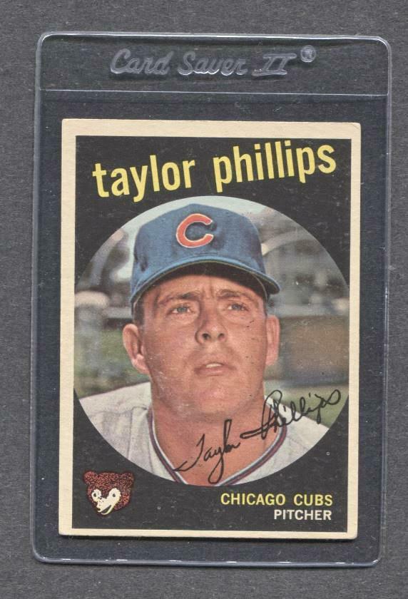 1959 Topps #113 Taylor Phillips (Cubs) Vg-Ex A1