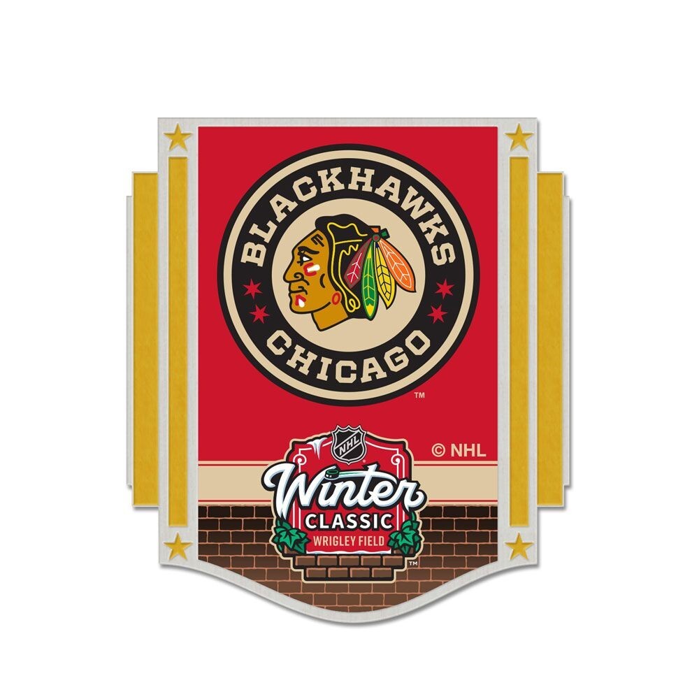 2025 WINTER CLASSIC Chicago Blackhawks Wrigley Field Lapel Pin