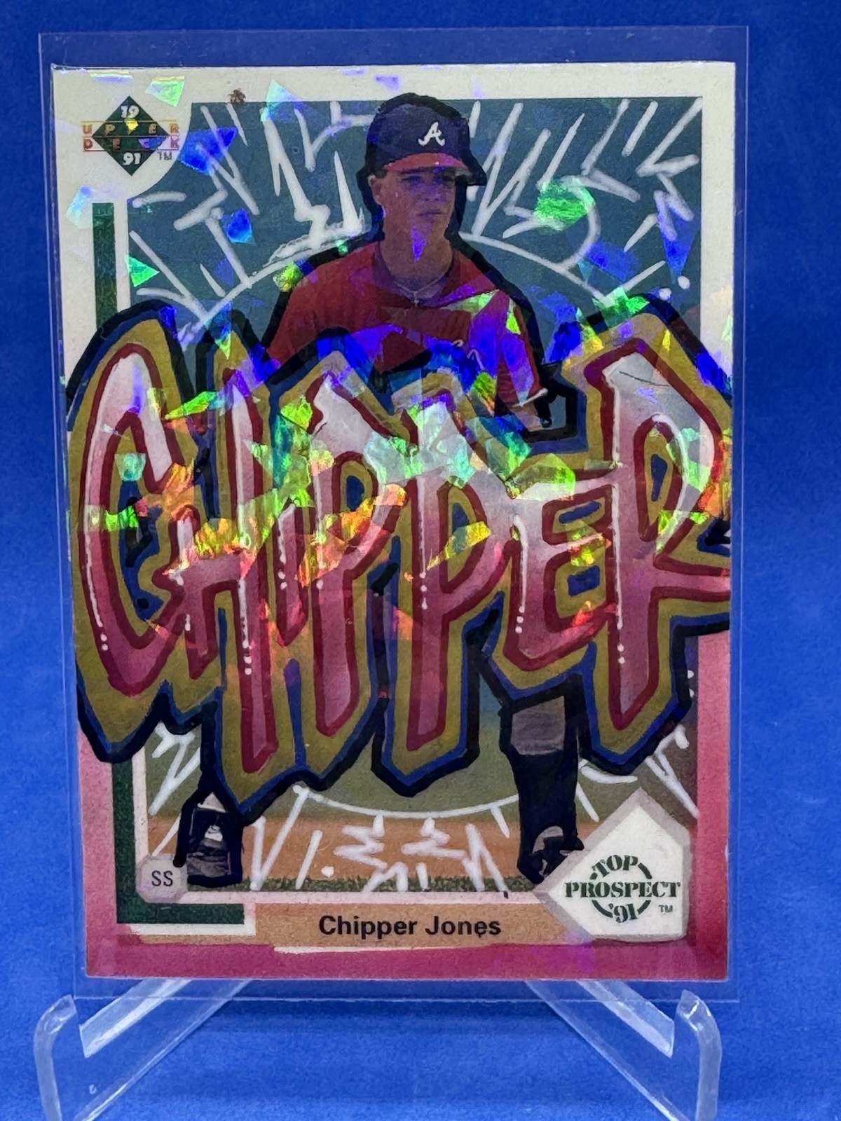 1991 Chipper Jones Ian Mckesson Art 1/1 (2) Ronald Acuna One Of One Topps Artist