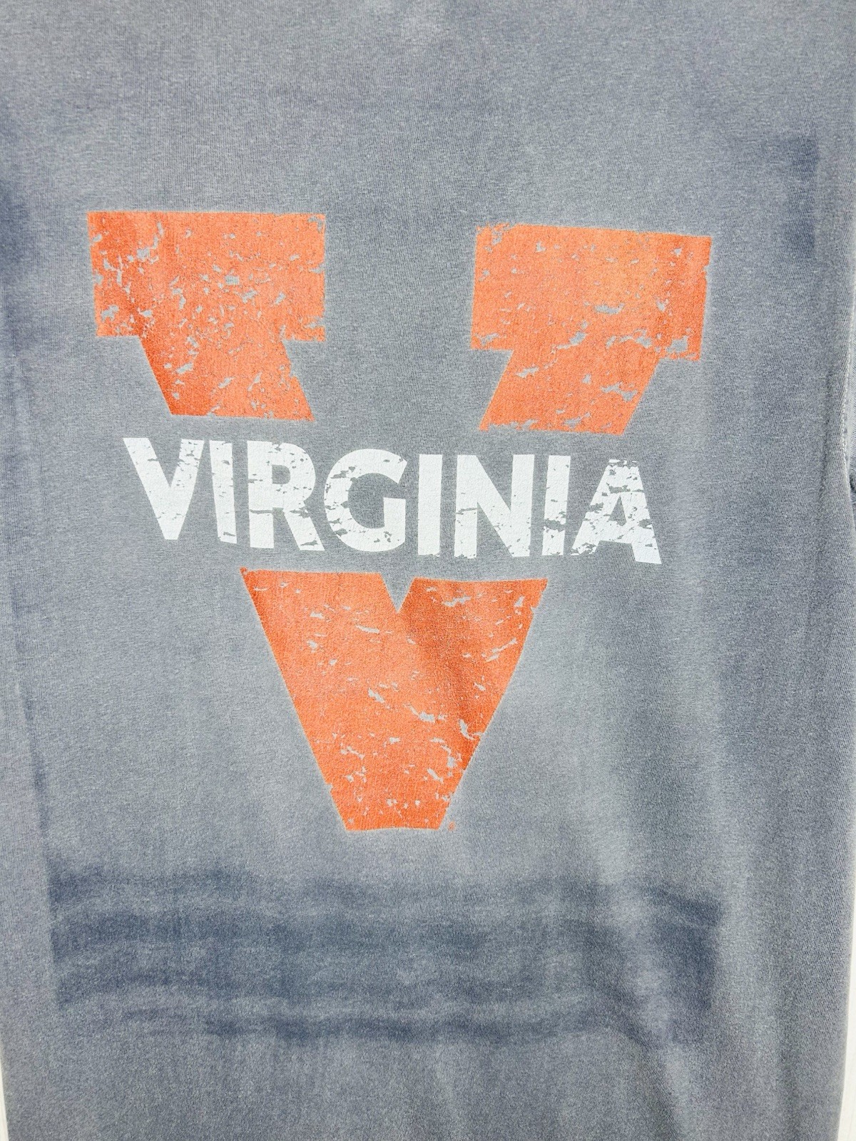 Comfort Colors University of Virginia T-Shirt Mens Sz M Distressed Slate Blue