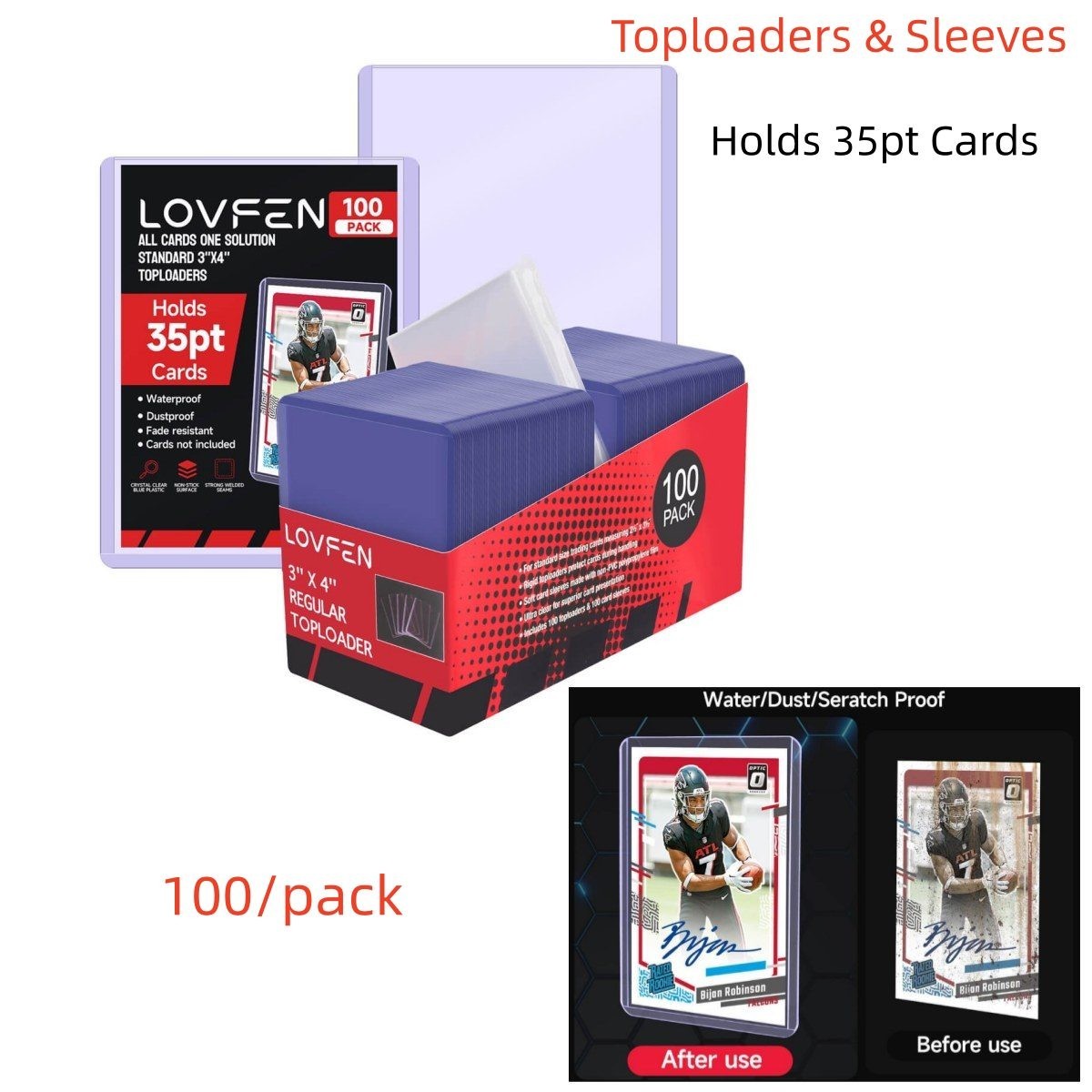 6 Slot Box Case/ Toploader/ Magnetic Card Holder For 35pt Pokémon Trading Cards