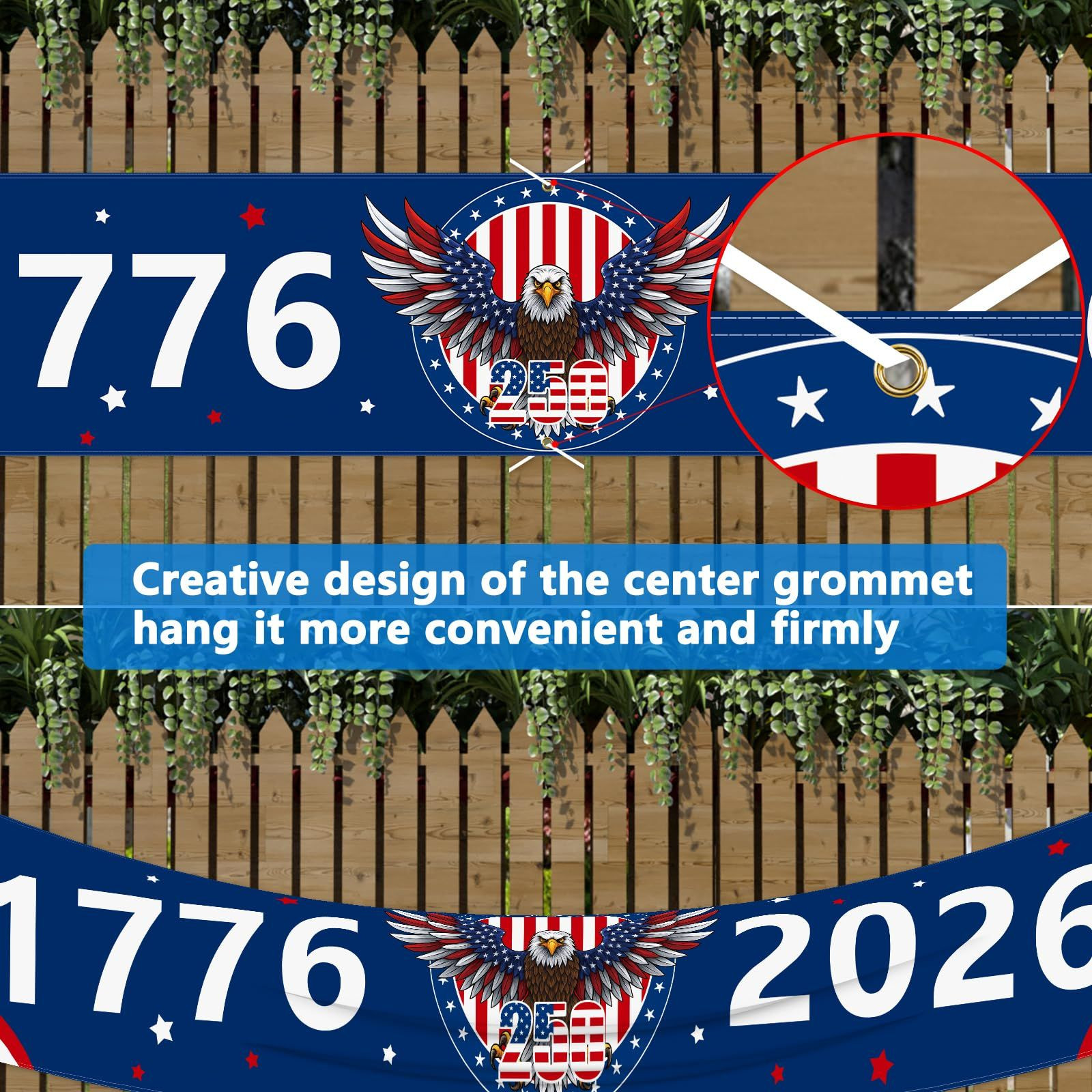 Probsin Large 250th Anniversary Banner 120″ x 20″ (300 cm x 50 cm), Blue
