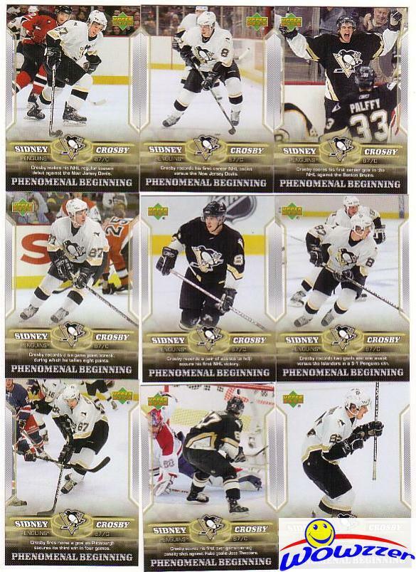 2005 UD Sidney Crosby PB GOLD 21 Card ROOKIE Set+JUMBO RC! Look for $1,500 AUTO!