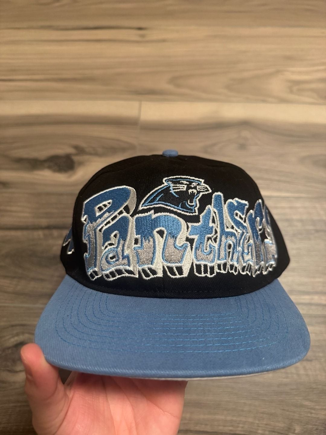 Vintage Carolina Panthers NFL Graffiti Logo Hat Top of the World REPRINT