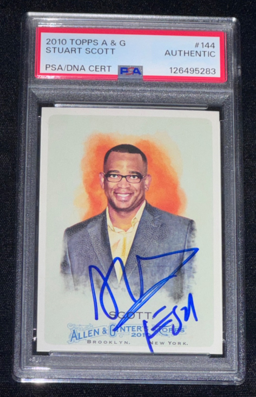 Signed Stuart Scott ESPN 2010 Topps Allen & Ginter A&G Rookie Card Auto (RC) PSA