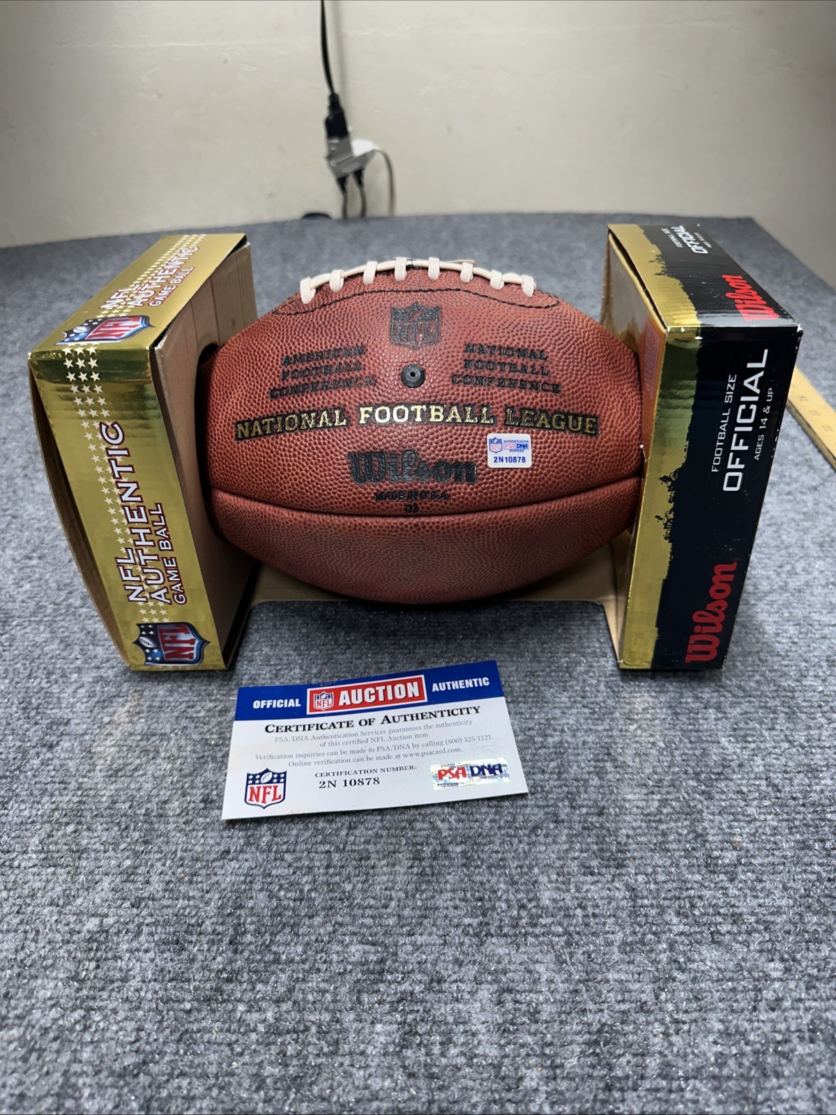 James Laurinaitis Autographed NFL St. Louis Rams Football PSA 2N10878