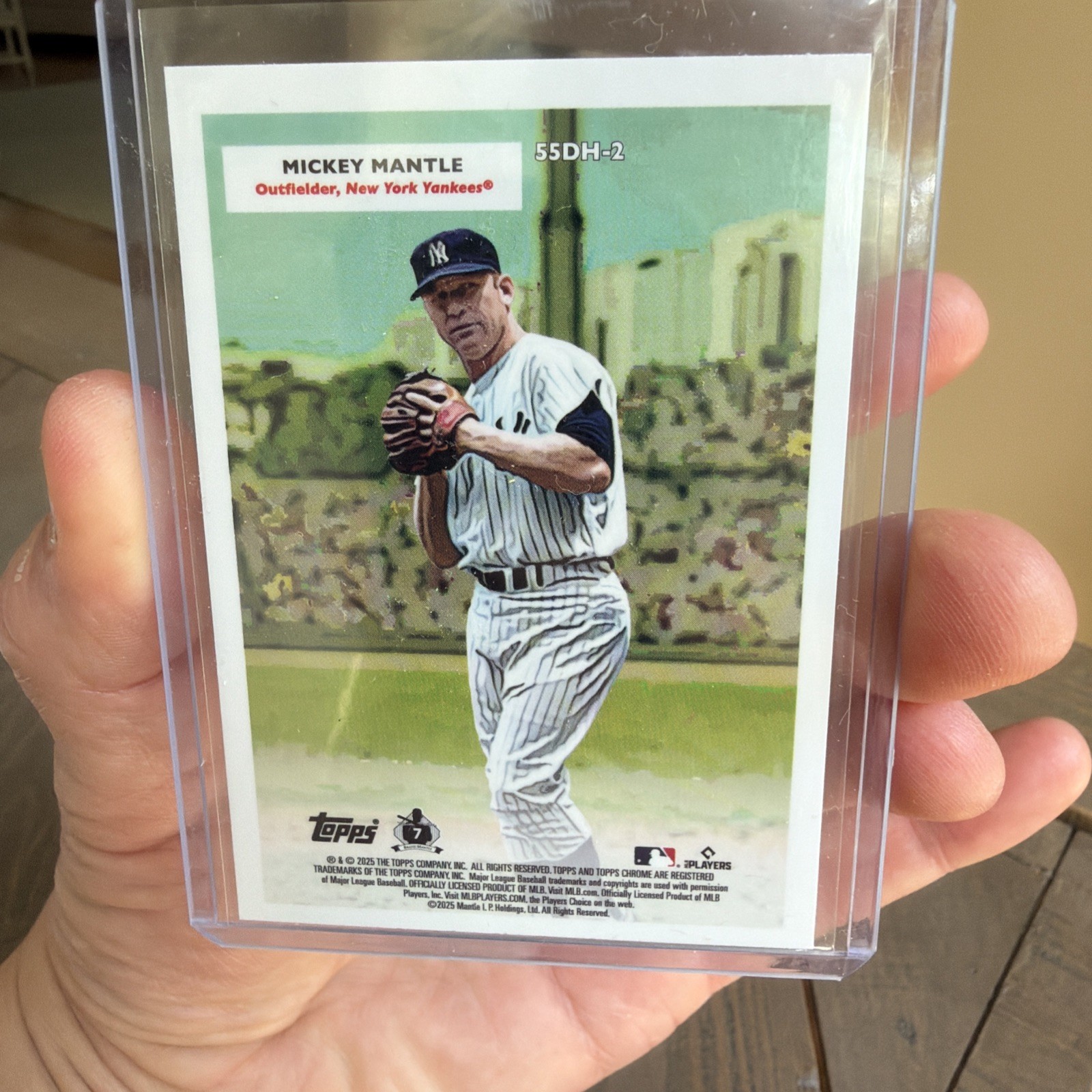 2025 Topps Chrome Platinum Aaron Judge Mickey Mantle Double Header 55DH-2