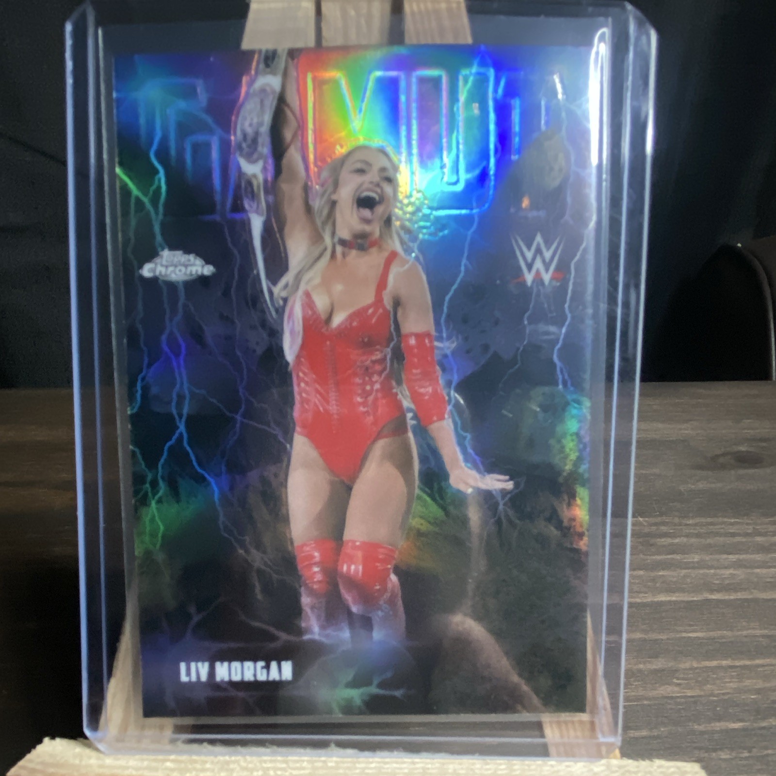 Topps 2026 Topps Chrome WWE Liv Morgan Gamut Insert #GAM-14 RAW