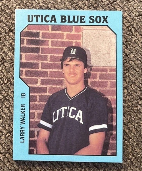 Larry Walker 1985 TCMA Minor League Utica RC CLEAN SHARP See Pics Multiples