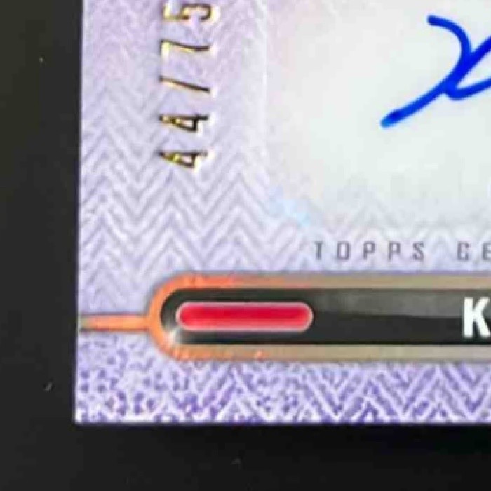 2021 Topps Triple Threads Kyle Hendricks Single Jumbo Relics Auto Amethyst /75