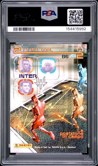 1999 PANINI CALCIO 2000 SERIES 2 #86 RONALDO SERIES 2 HIGEST POP – PSA 8