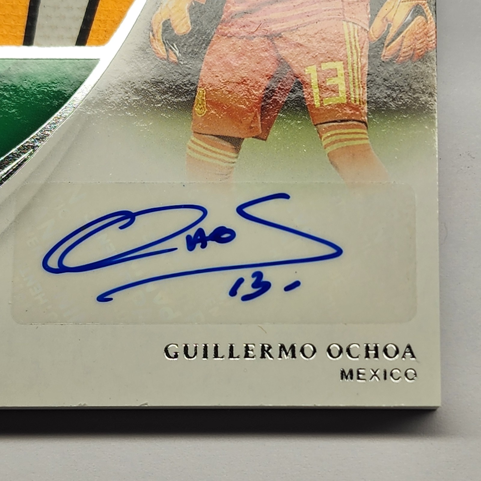 Guillermo Ochoa NIKE LOGO 2018-19 Panini Immaculate Mexico Boot Patch Auto /15