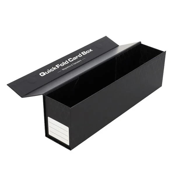 (1) BCW Quick Fold Card Box – Stores Card Holders, Toploaders with Magnetic Lid