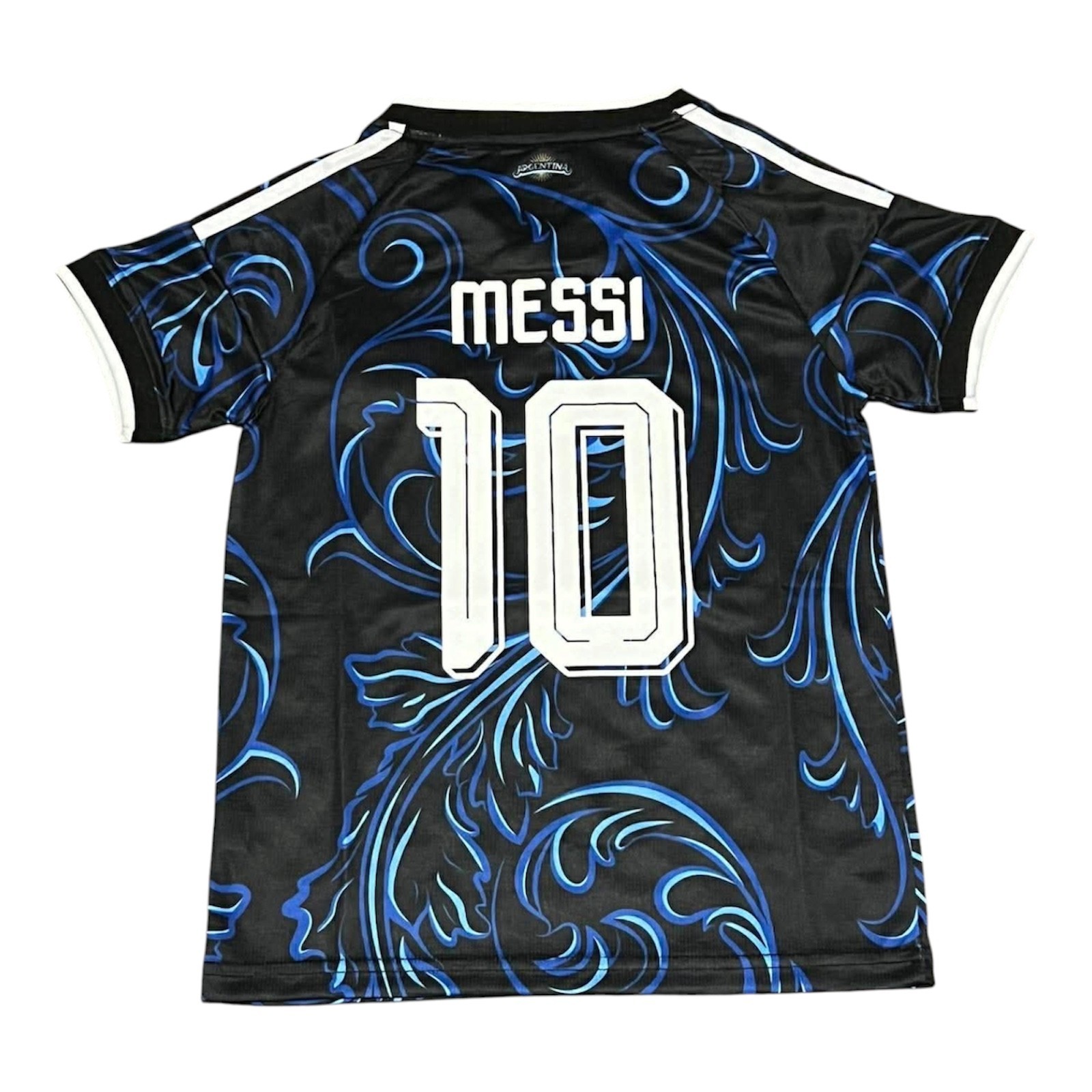 Youth Kid Size Messi 10 Argentina Away Soccer Set
