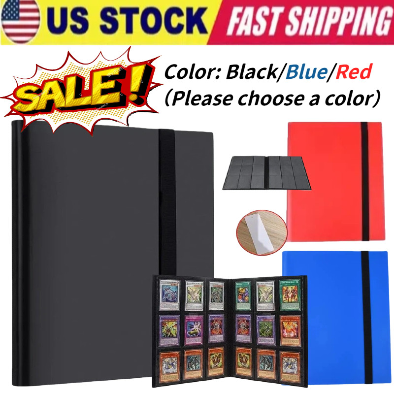 360 Card Pocket Binder with Elastic 9 Pocket Trading Cards Album Folder US STOCK
