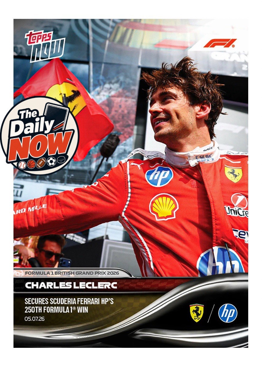 Charles Leclerc British GP 2026 Formula 1 Topps NOW Card 44 Presale – 250th Win
