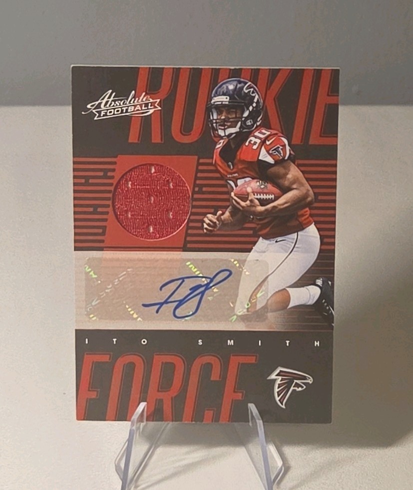 Panini 2018 Absolute Rookie Force Ito Smith Falcons Auto Memorabilia #RF-IS