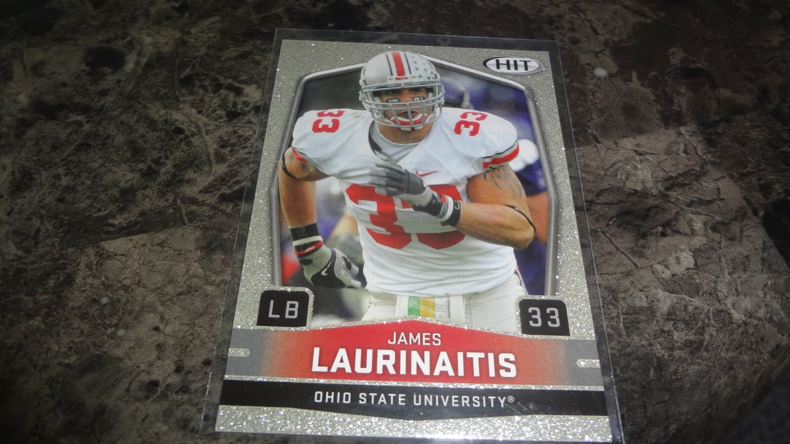 2009 SAGE # 33 HIT JAMES LAURINAITIS FOOTBALL CARD