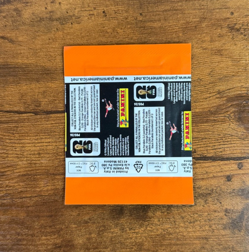 (1) Sealed Pack (7 Stickers) 2026 Panini World Cup Fifa World Cup Orange Amazon