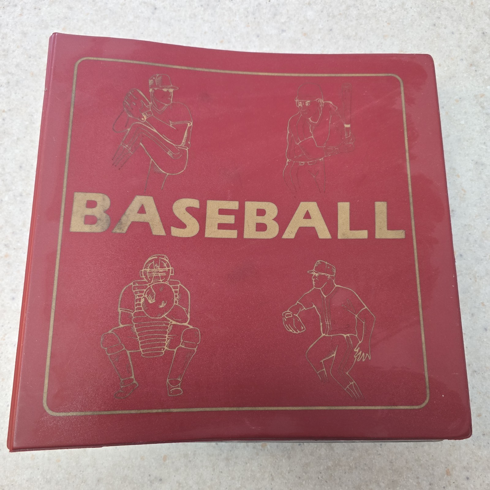 Baseball Card Album Binder w/88 BCW 9 Pocket Pages Used