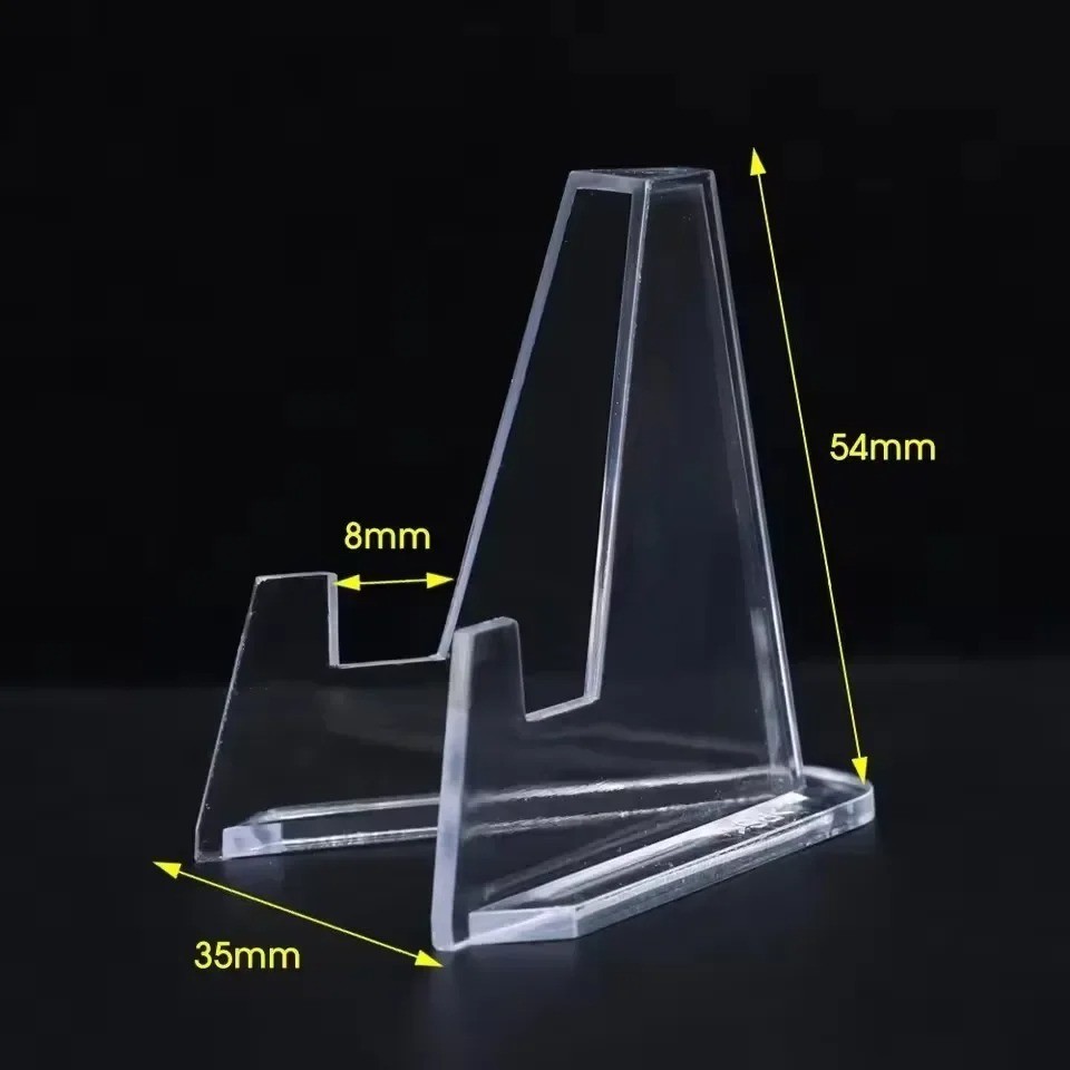 30 Pack Clear Card Stands, Arcylic Card Display for Sports Graded