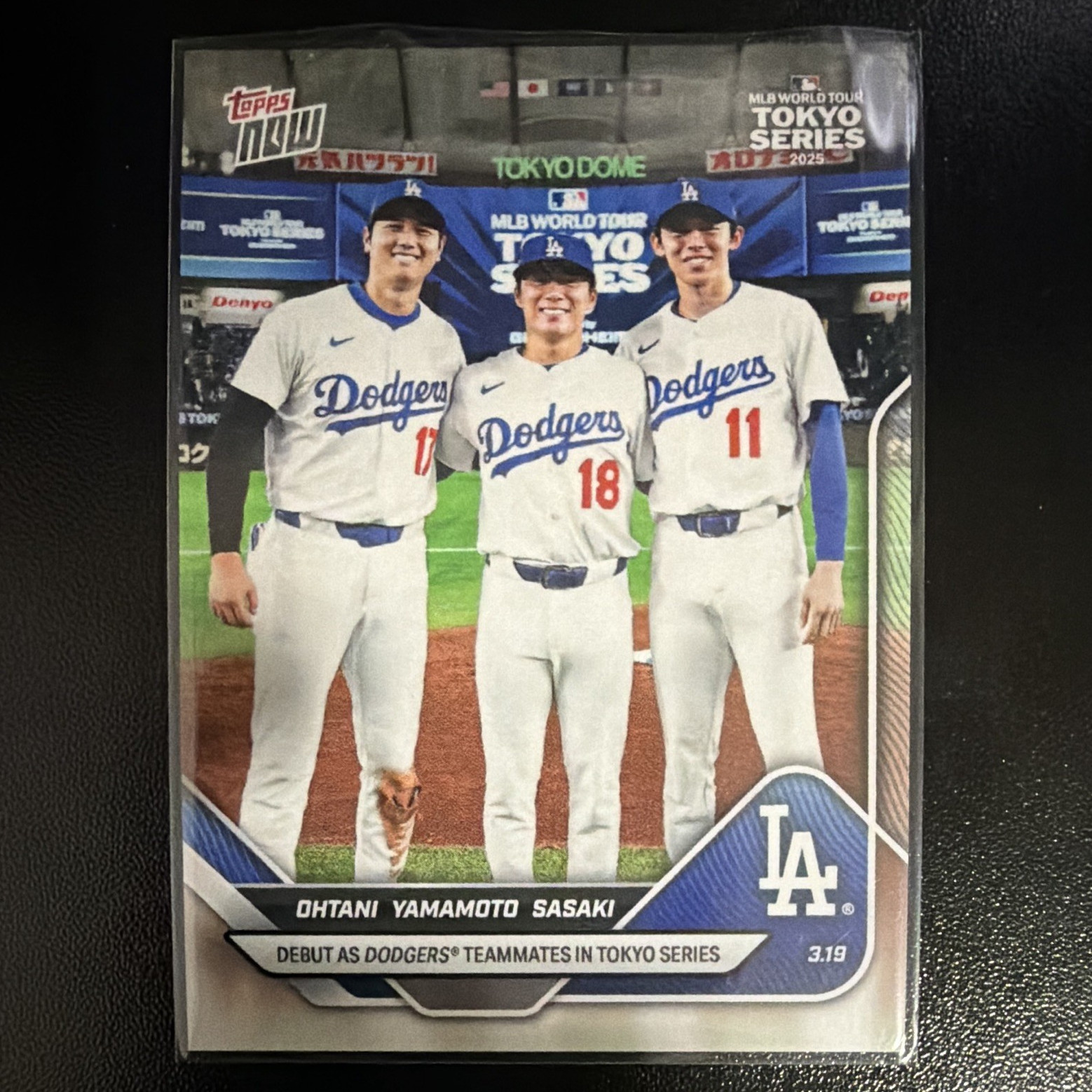 Topps 2025 Topps Now Tokyo Series #7 Ohtani Yamamoto Sasaki Dodgers /99226