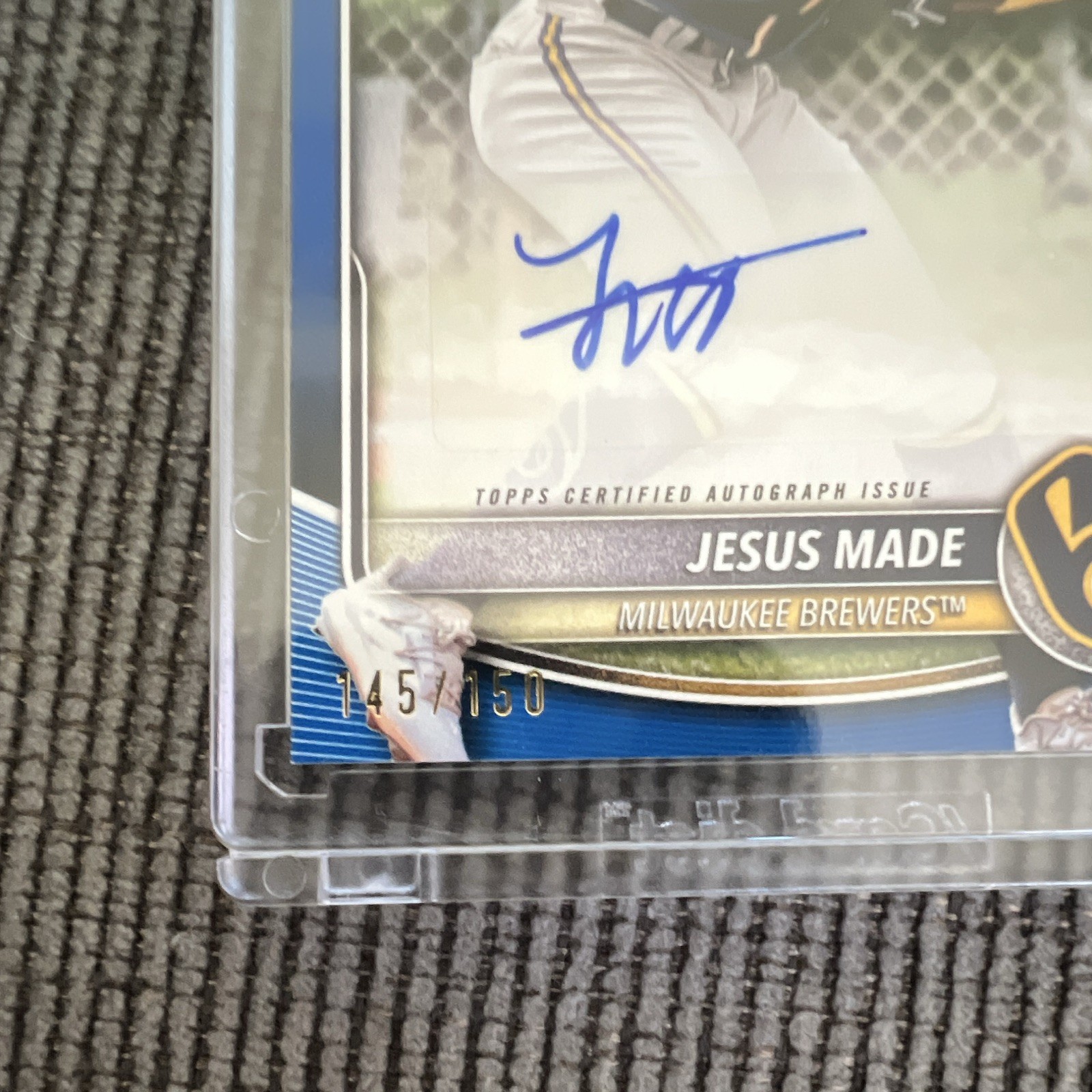 Topps 2025 Bowman Paper Prospect Auto Jesus Made BPA-JM Blue RC /150 Brewers