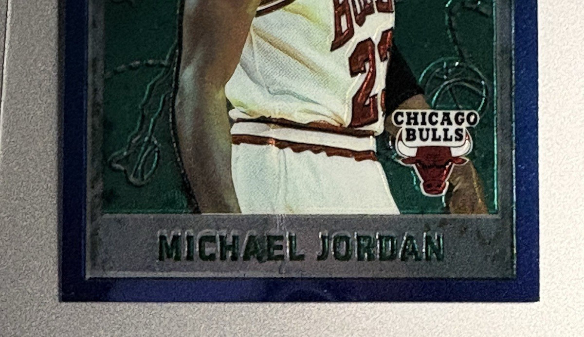 1995-96 Topps Finest – Michael Jordan #229 Blue Border Chicago Bulls