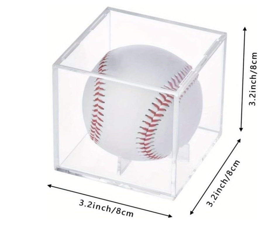BCW Baseball Square with Pedestal (5 Year+ Uv) – PM-PCBSQ3-UV5 2PK