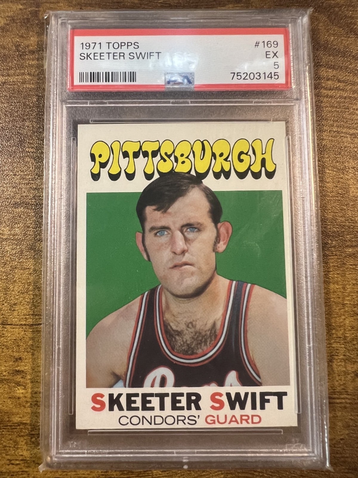 1971 Topps 169 Skeeter Swift PSA 7 Pittsburgh