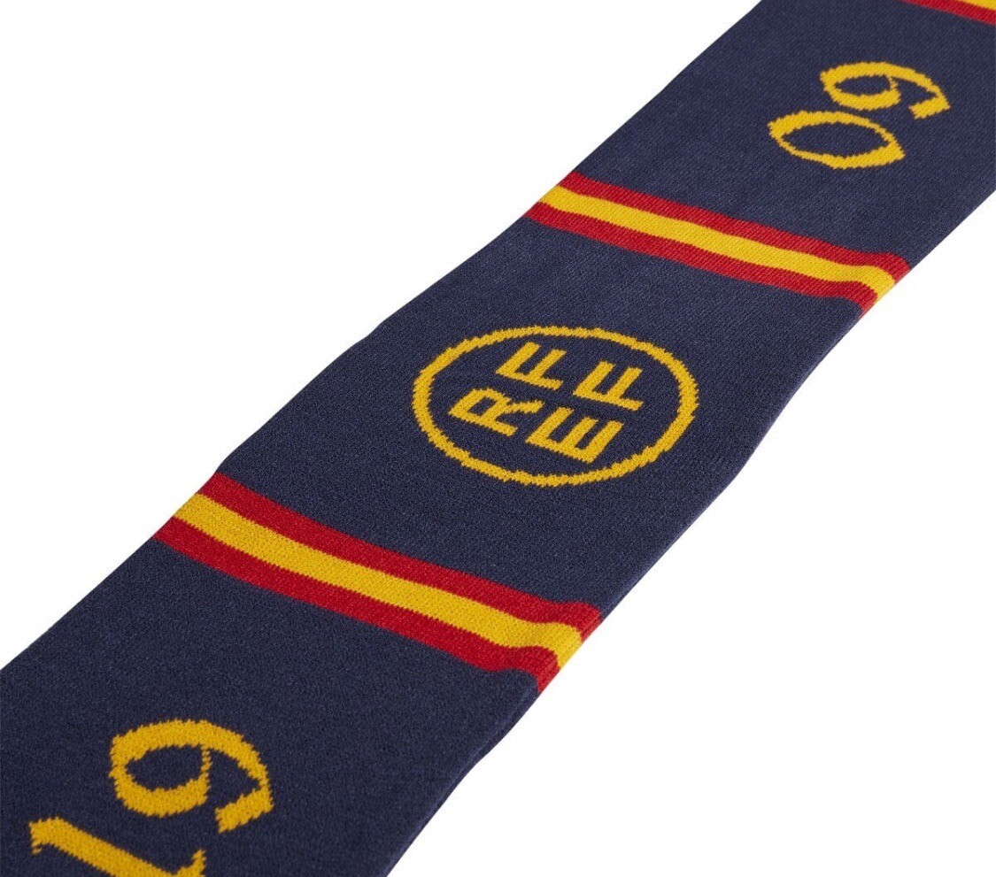 Adidas Spain Football Soccer Scarf FEF Navy Red Yellow Supporter Espana Spanish