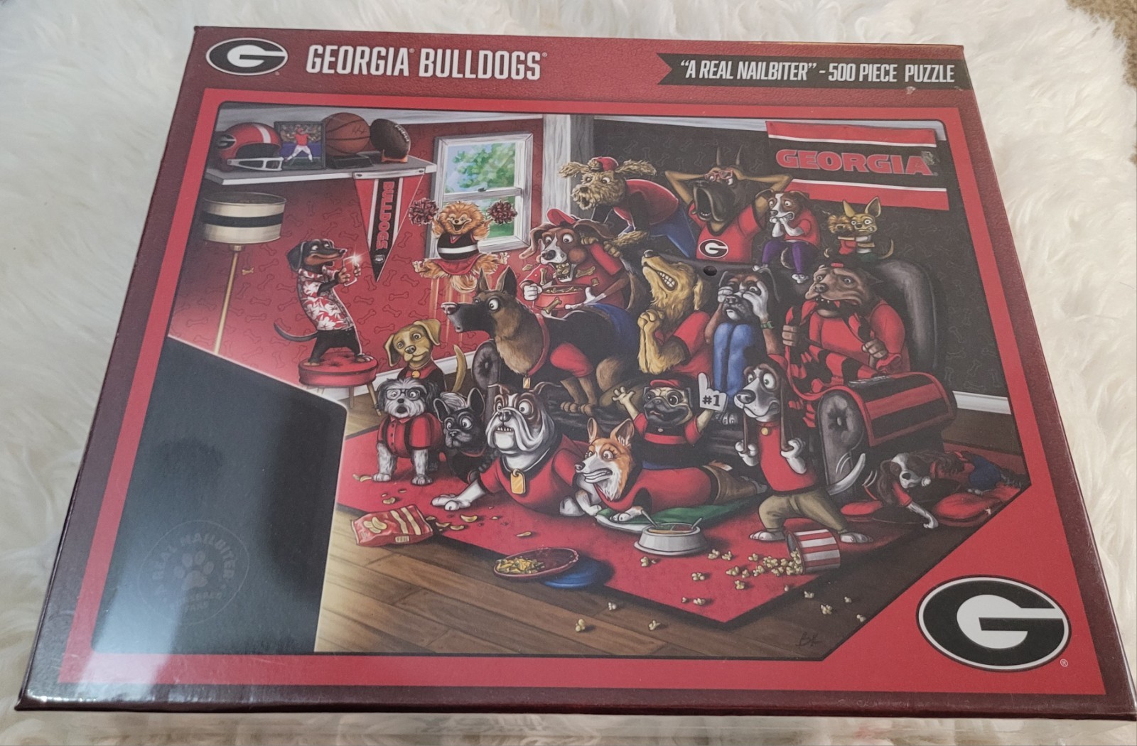 Georgia Bulldogs “A Real Nailbiter” 500 Pcs Puzzle Sealed